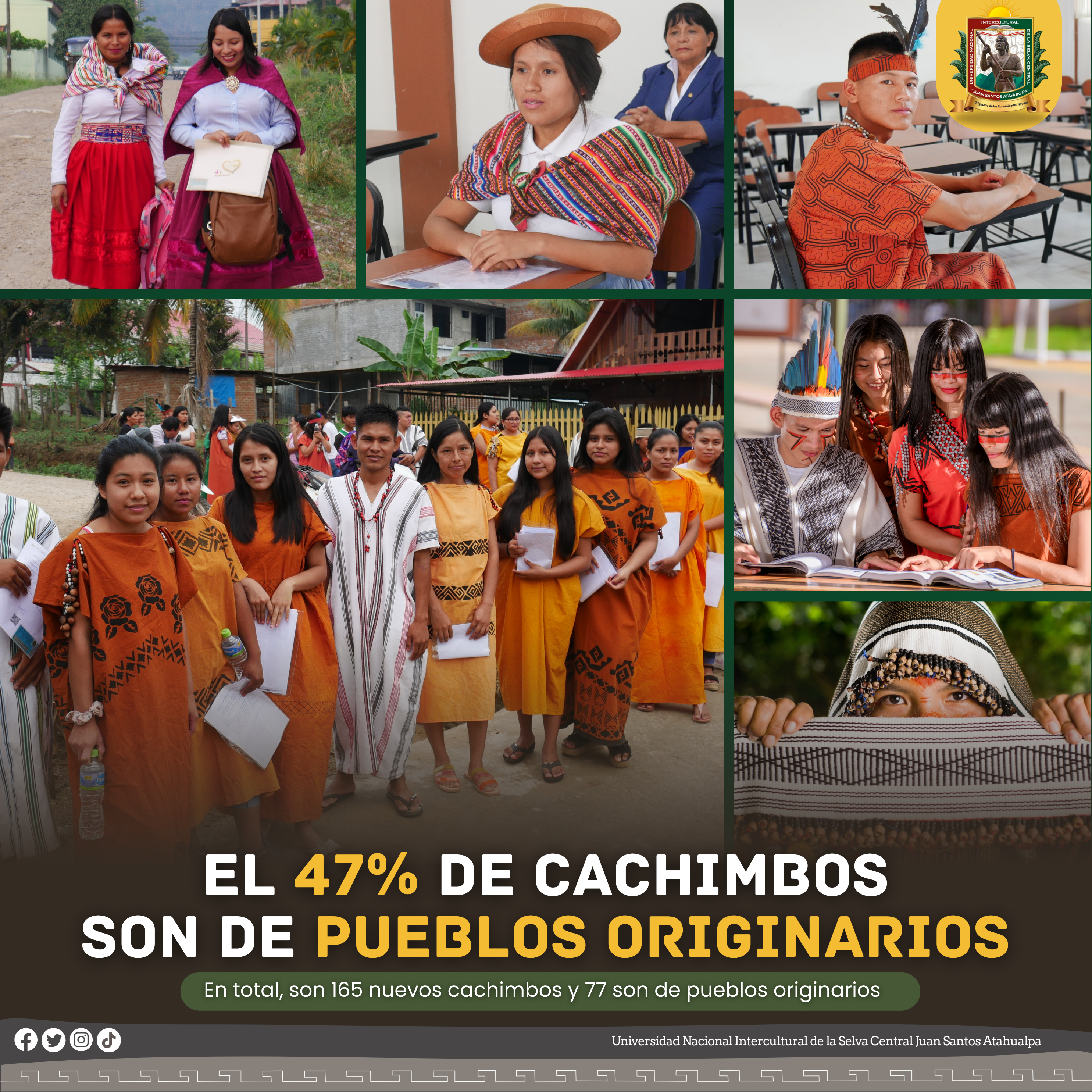 EL 47% DE CACHIMBOS A LA UNISCJSA SON DE PUEBLOS ORIGINARIOS 